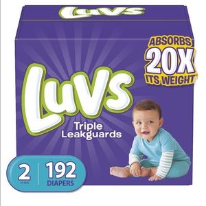Luvs Ultra Leakguards Absorbent Diapers, SZ 2, 192